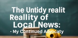 The Messy Truth About Local News: Why I’m Still Fighting for It The Untidy Reality of Local News: My Continued Advocacy