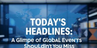 Today’s Headlines: A Snapshot of Global Events You Can’t Miss Today's Headlines: A Glimpse of Global Events You Shouldn't Miss